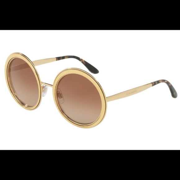 Dolce & Gabbana Accessories - DOLCE GABANA GOLD SUNGLASSES